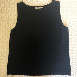 St John Slightly Used Black Knit Top